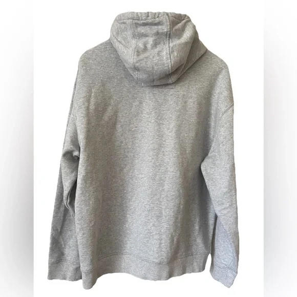 Nautica Light Gray Pullover Hoodie with Navy Logo - Picture 5 of 8